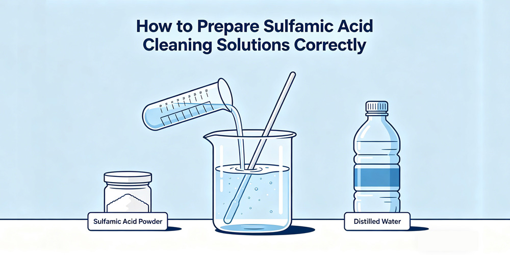 How to Prepare Sulfamic Acid Cleaning Solutions Correctly